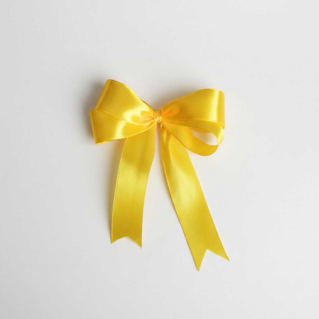 Saténová stuha 20 mm – žlutá